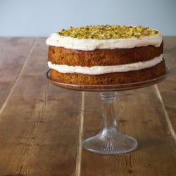 Carrot, Orange & Pistachio Cake