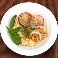 Risotto with Radish Pesto