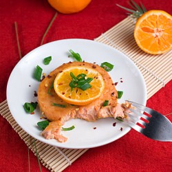 Mandarin Miso Salmon Medallions