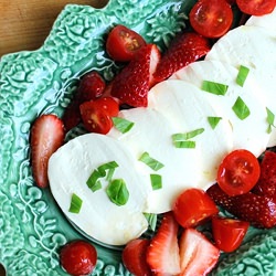 Mozzarella, Tomato & Strawberries