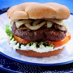 Burgers with Blue Cheese Mayo