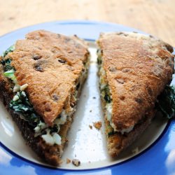 Spinach, Egg-white and Feta Toastie!