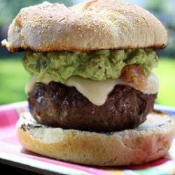 Burger with Guacamole and Provolone