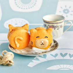 Kitty Cat Carrot Macarons