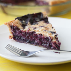 Blueberries and Cream Pie