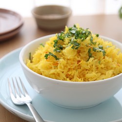 Saffron Scented Chicken Pilaf