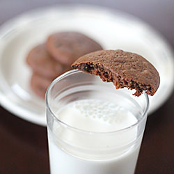 Chocolate Sour Cream Cake Cookies