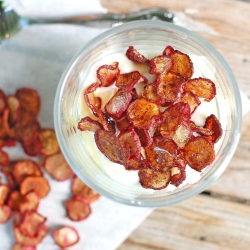 Cinnamon Sugar Radish Chips