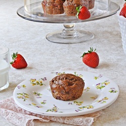 Chocolate Strawberry Muffins