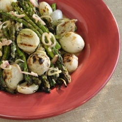 Grilled Asparagus and Spring Onions