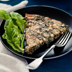 Crustless Beet Green Quiche