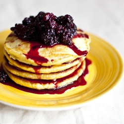 Lemon Blackberry Pancakes