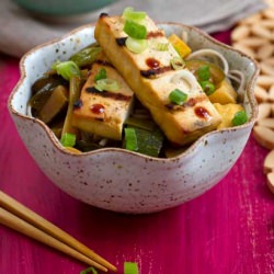 Grilled Tofu with Summer Squash