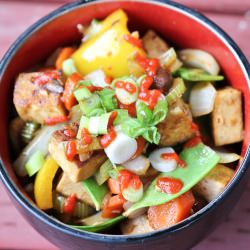 Mirepoix Tofu Stir Fry