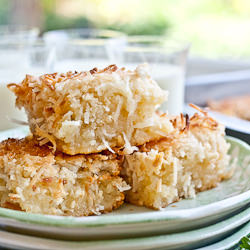 Butter Mochi with Coconut