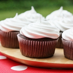 Ganache-Filled Chocolate Cupcakes