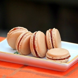 Quince Jelly Macarons