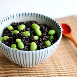 Black Rice with Edamame Beans