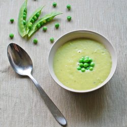 Potato, Pea and Rosemary Soup