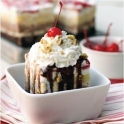 Banana Split Ice Cream Cake