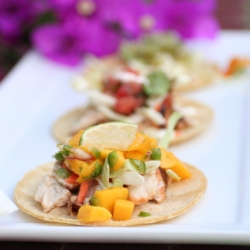 Fish Tacos w/ Mango Salsa