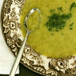 Roasted Asparagus & Leek Soup