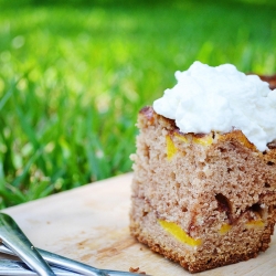 Peach and Cinnamon Coffee Cake