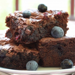 Blueberry Nutella Brownies