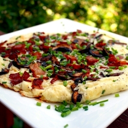 Bacon and Mushroom Omelette