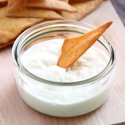 Tortilla Chips and Green Apple Dip