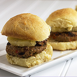 Grilled Hawaiian Turkey Sliders