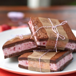 Strawberry Ice Cream Sandwiches