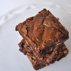 Nutella Brownies w/ Hazelnuts