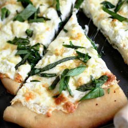 Four Cheese White Pizza