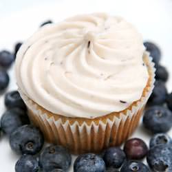 Fresh Blueberry Cupcakes & Frosting