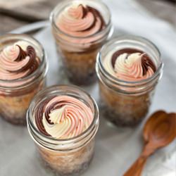 Neapolitan Cake in a Jar