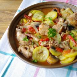 Fricassee de Lapin et ses Légumes