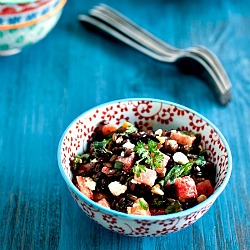 Black Barley Salad w/ Watermelon