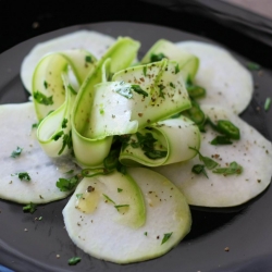 All Green Turnip & Courgette Salad