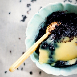 Black Rice Pudding, Thai Style