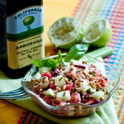 Sprouted Wheat and Cucumber Salad