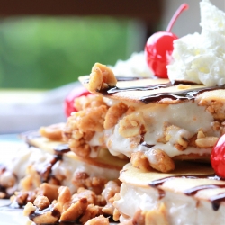 Banana Split Ice Cream Sandwiches