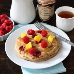 Raspberry and Mango Pancakes