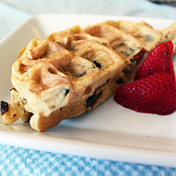 Blueberry Malted Waffles