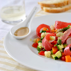 Vegetables Tartare with Carpaccio