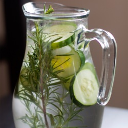 Cucumber & Rosemary Water