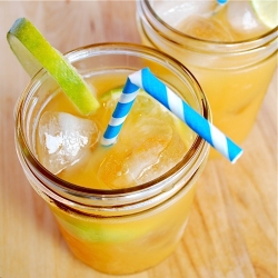 Ginger Peach Limeade Cocktail