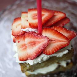 Strawberry Coconut Cake