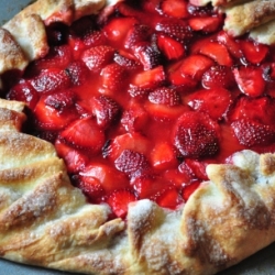 Strawberry Rhubarb Galette