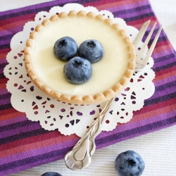 Key Lime Tarts w/ Blueberries